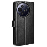 EIDERWOOD TCL 50 Pro Nxtpaper (5G) Leather Flip Case with Stand & Wallet - Black