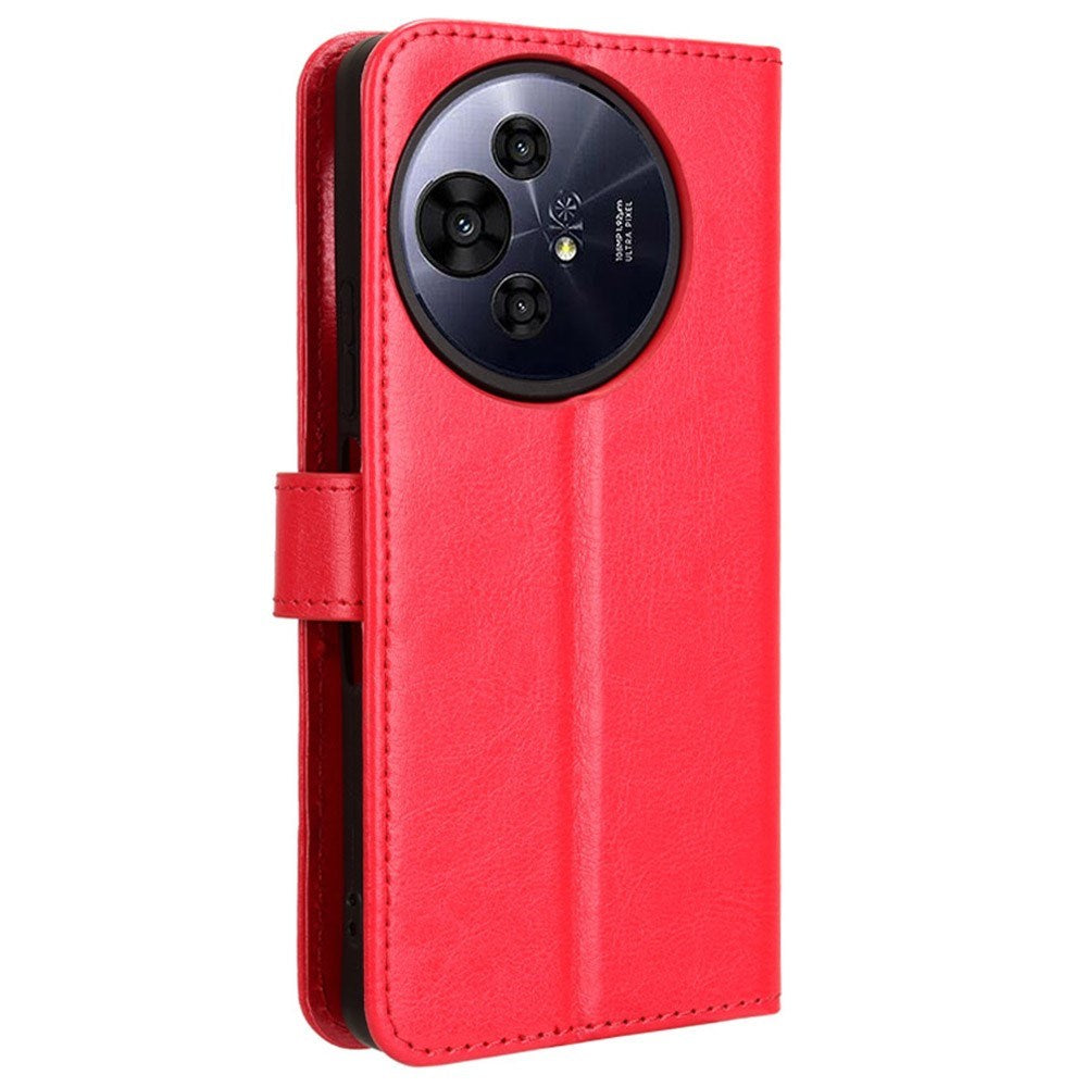 EIDERWOOD TCL 50 Pro Nxtpaper (5G) Leather Flip Case with Stand & Wallet - Red