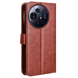 EIDERWOOD TCL 50 Pro Nxtpaper (5G) Leather Flip Case with Stand & Wallet - Brown
