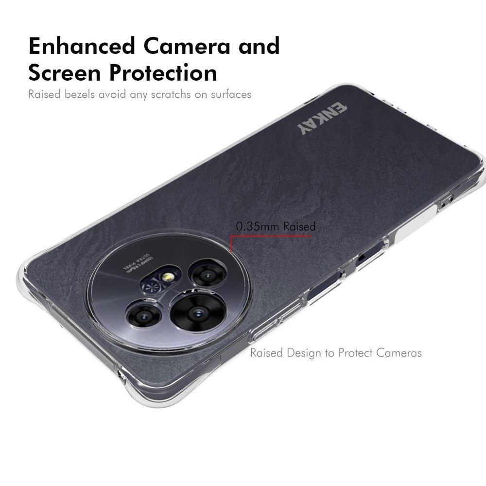 TCL 50 Pro Nxtpaper (5G) Enkay Anti-Slip Plastic Case - Transparent