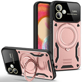 EIDERWOOD Samsung Galaxy A06 Hybrid Craftsman Case with Rotating Kickstand - MagSafe Compatible - Rose Gold