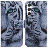 EIDERWOOD Samsung Galaxy S25 Faux Leather Flip Case with Design - Tiger