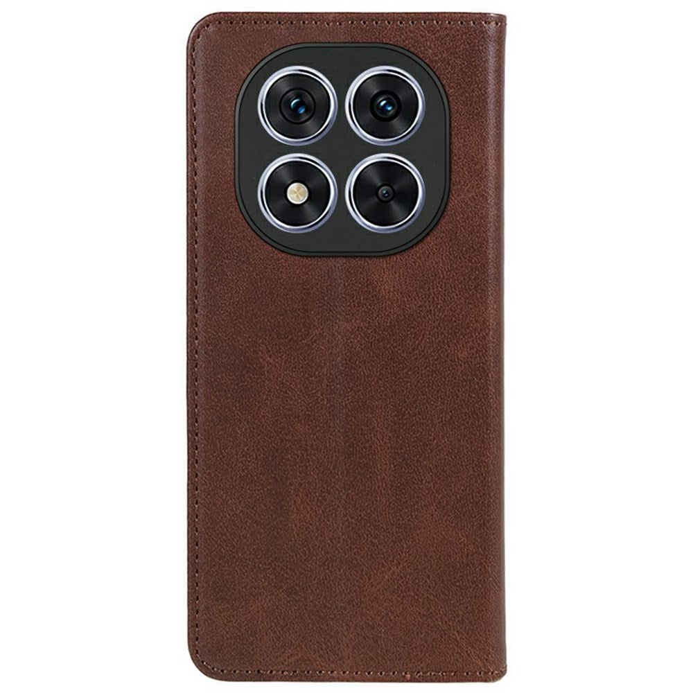 EIDERWOOD Xiaomi Redmi Note 14 Pro 5G Leatherette Case with Card Holder & Magnetic Closure - Brown