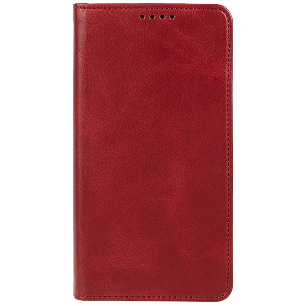 EIDERWOOD Xiaomi Redmi Note 14 Pro 5G Leatherette Case with Card Holder & Magnetic Closure - Red