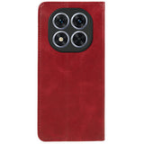 EIDERWOOD Xiaomi Redmi Note 14 Pro 5G Leatherette Case with Card Holder & Magnetic Closure - Red