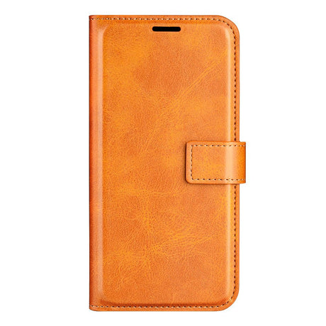 Practical Flip Case for Motorola Moto G35 5G in PU Leather - Orange