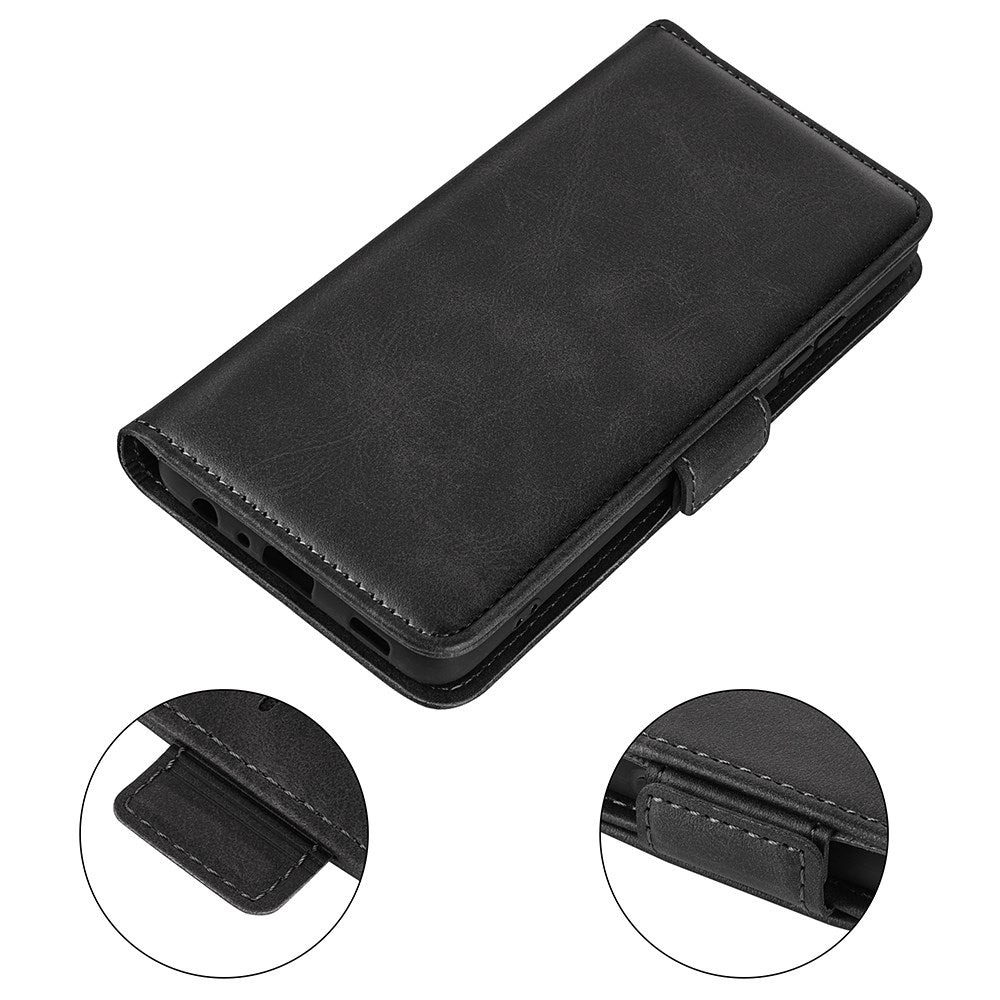 EIDERWOOD Motorola Moto G55 Wallet Flip Case in Leather with Wallet - Black