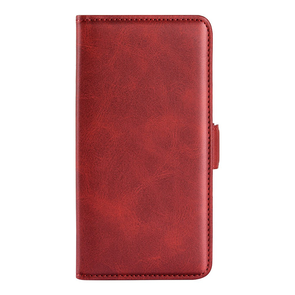 Motorola Moto G55 Wallet Flip Case in Leather with Wallet - Red