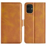 EIDERWOOD Motorola Moto G55 Wallet Flip Case in Leather with Wallet - Brown