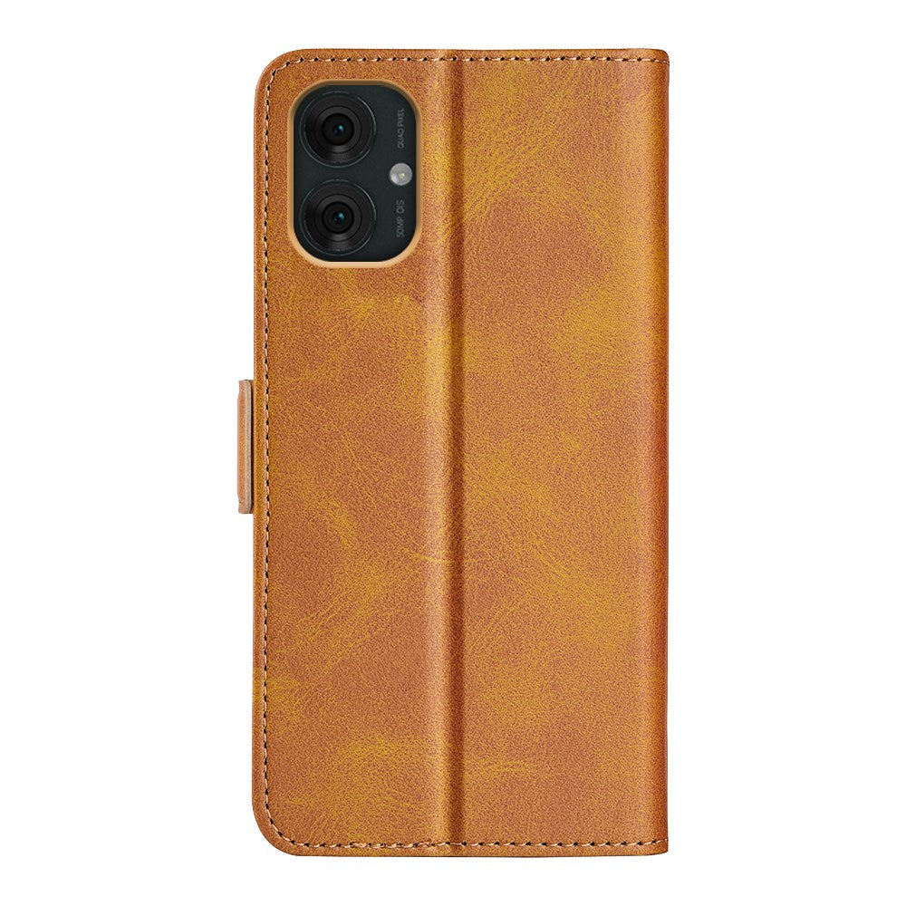 EIDERWOOD Motorola Moto G55 Wallet Flip Case in Leather with Wallet - Brown