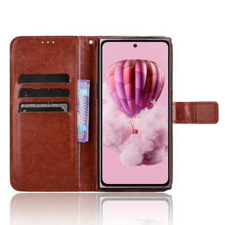 EIDERWOOD HMD Skyline Flip Cover in Faux Leather with Card Holder & Stand Function - Brown