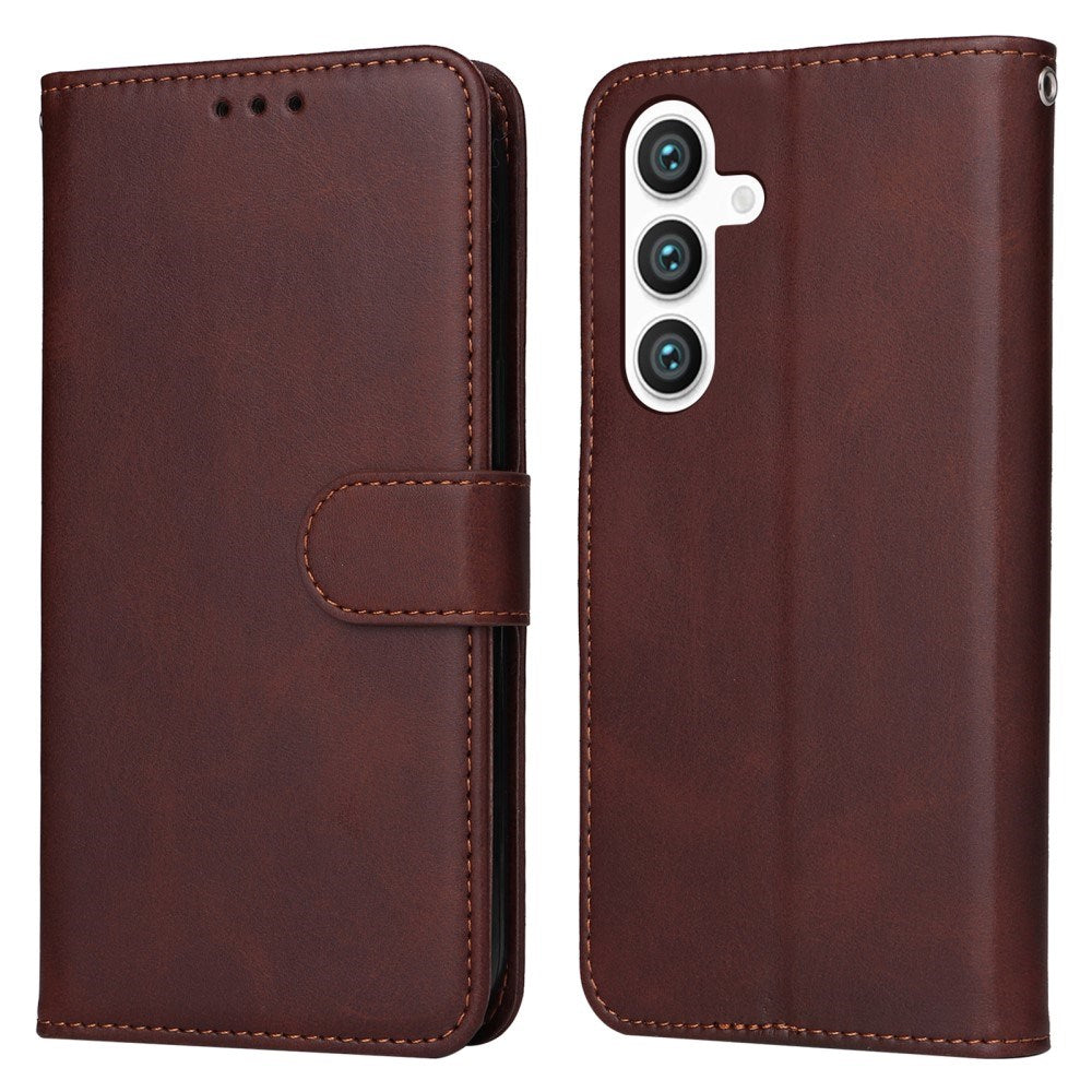 EIDERWOOD Vegan Leather Flip Case Samsung Galaxy S25 - Brown