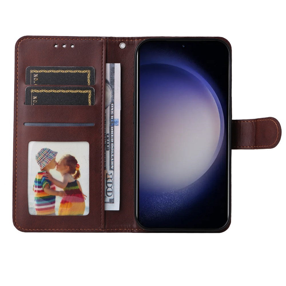 EIDERWOOD Vegan Leather Flip Case Samsung Galaxy S25 - Brown