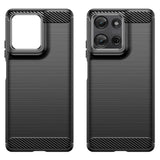 EIDERWOOD Motorola Moto G75 (5G) Brushed Carbon Case - Black