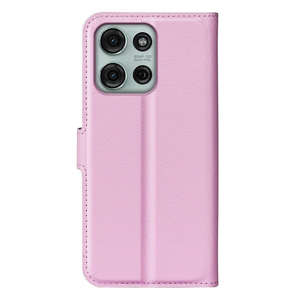 EIDERWOOD Motorola Moto G75 (5G) Faux Leather Flip Case with Cardholder & Stand Function - Pink