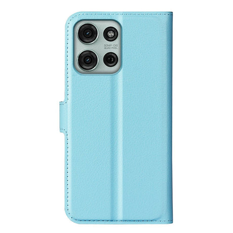 EIDERWOOD Motorola Moto G75 (5G) Faux Leather Flip Case with Cardholder & Stand Function - Blue