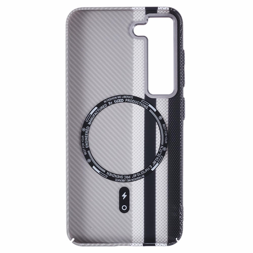 EIDERWOOD Patterned Carbon Case - Samsung Galaxy S23 - MagSafe Compatible - Grey Stripes