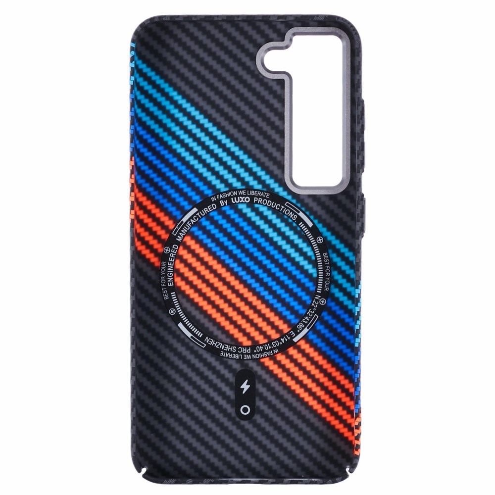 EIDERWOOD Patterned Carbon Case - Samsung Galaxy S23 - MagSafe Compatible - Colorful Stripes