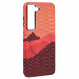 EIDERWOOD Patterned Carbon Case - Samsung Galaxy S23 - MagSafe Compatible - Orange Peak