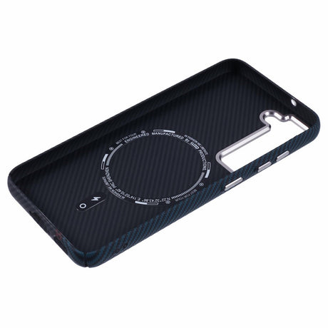 EIDERWOOD Patterned Carbon Case - Samsung Galaxy S23 - MagSafe Compatible - Dark ZigZag Pattern