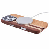 EIDERWOOD Patterned Carbon Case - iPhone 16 Pro - MagSafe Compatible - Light Stripes