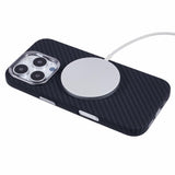 EIDERWOOD Patterned Carbon Case - iPhone 16 Pro - MagSafe Compatible - Black