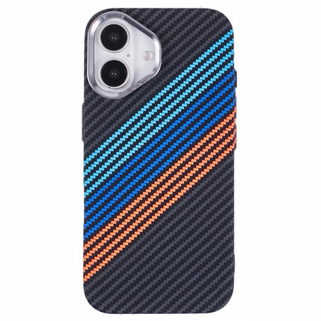 EIDERWOOD Patterned Carbon Case - iPhone 16 - MagSafe Compatible - Colorful Stripes