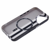 EIDERWOOD Patterned Carbon Case - iPhone 16 - MagSafe Compatible - Grey Stripes