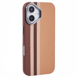 EIDERWOOD Patterned Carbon Case - iPhone 16 - MagSafe Compatible - Light Stripes