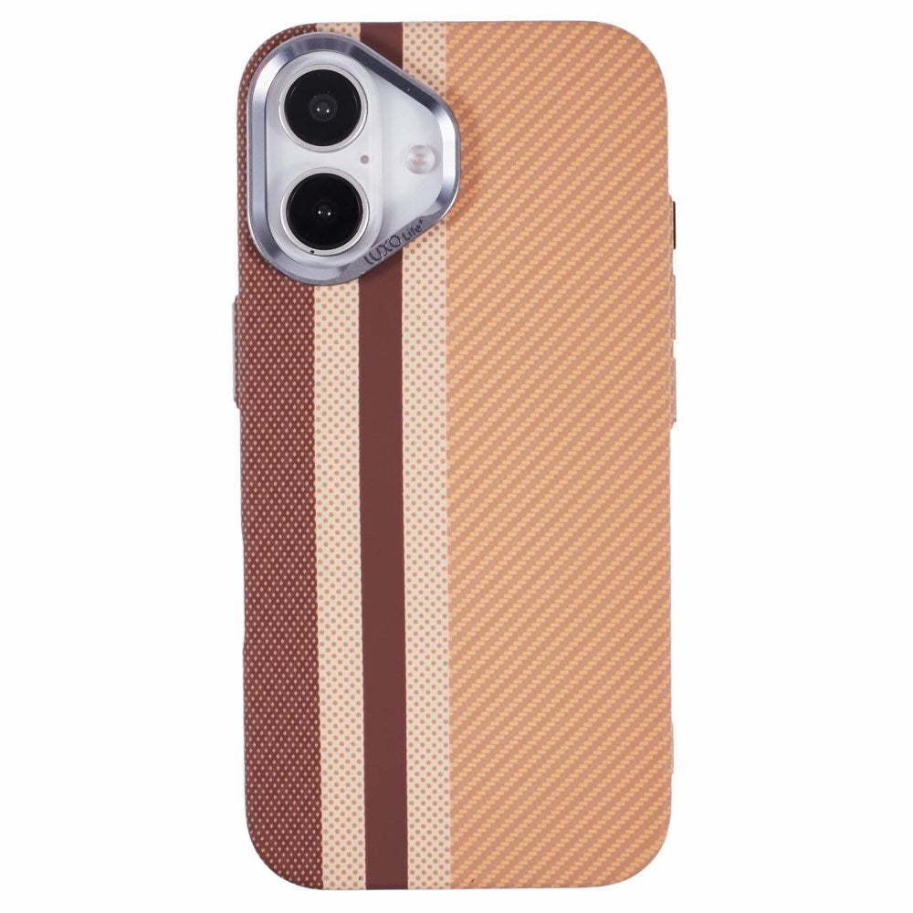 EIDERWOOD Patterned Carbon Case - iPhone 16 - MagSafe Compatible - Light Stripes