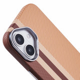 EIDERWOOD Patterned Carbon Case - iPhone 16 - MagSafe Compatible - Light Stripes