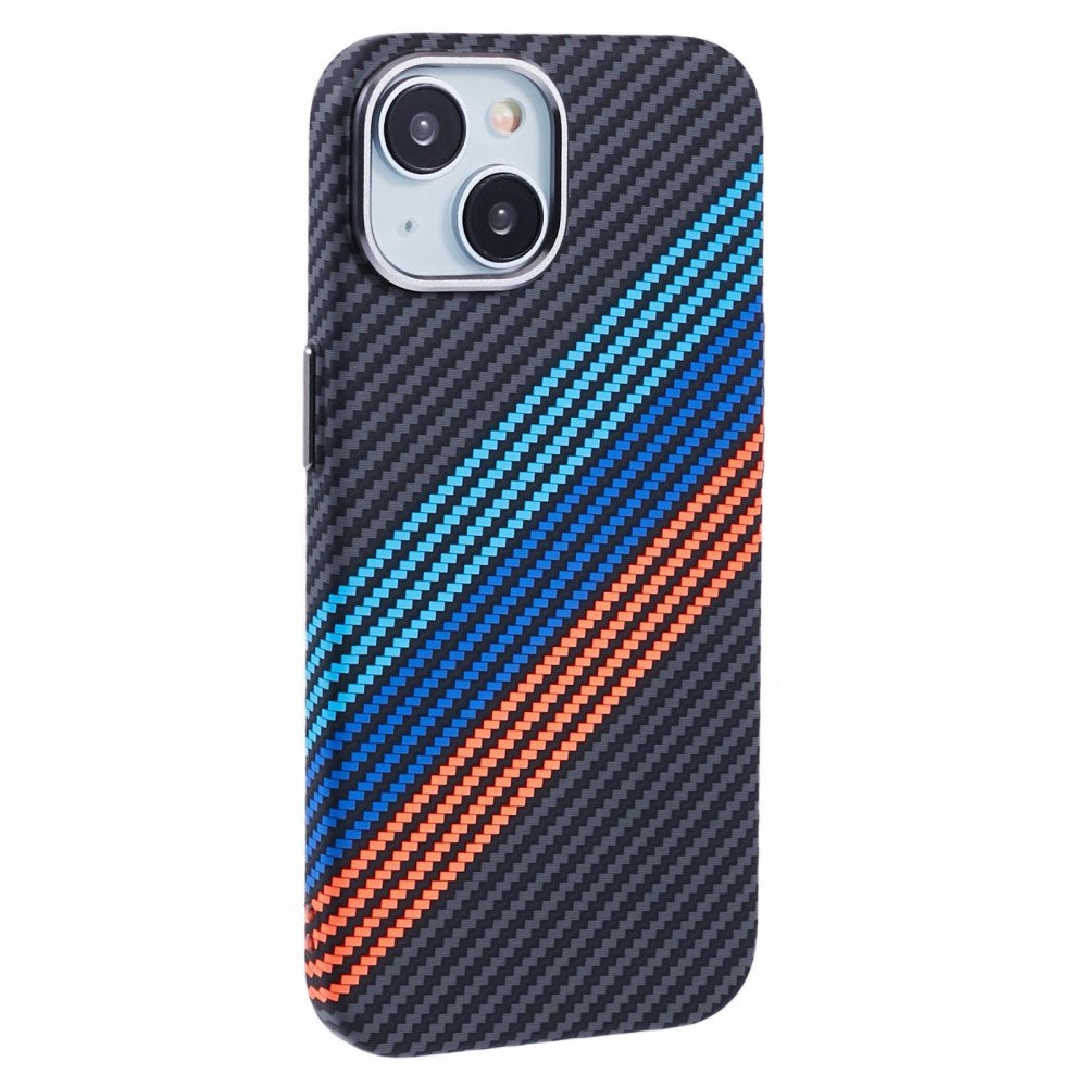 EIDERWOOD Patterned Carbon Case - iPhone 15 - MagSafe Compatible - Colorful Stripes