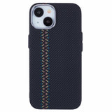 EIDERWOOD Patterned Carbon Case - iPhone 15 - MagSafe Compatible - Dark ZigZag Pattern