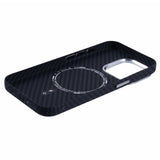 EIDERWOOD Patterned Carbon Case - iPhone 14 Pro - MagSafe Compatible - Black