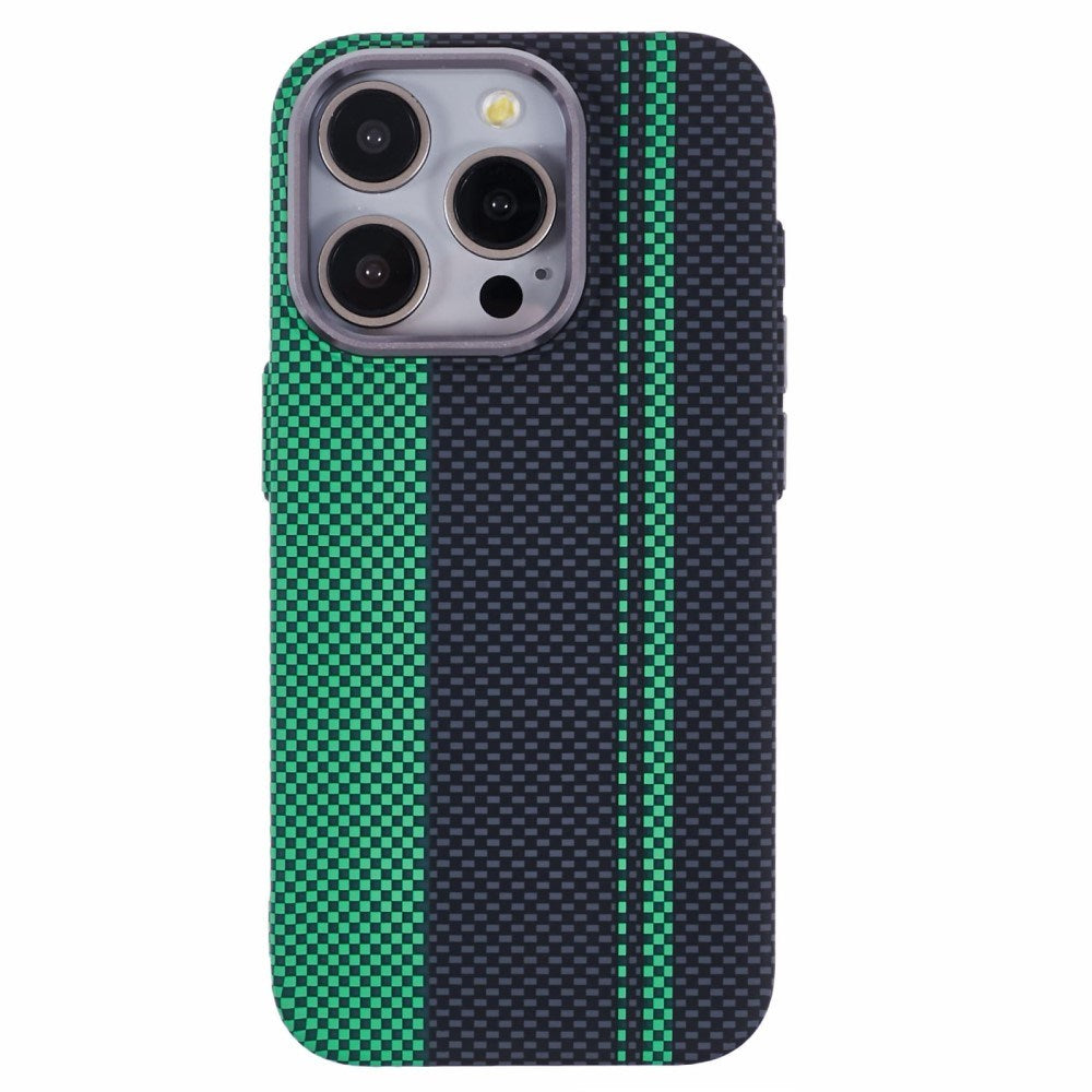 EIDERWOOD Patterned Carbon Case - iPhone 14 Pro - MagSafe Compatible - Green/Black