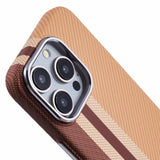 EIDERWOOD Patterned Carbon Case - iPhone 14 Pro - MagSafe Compatible - Light Stripes