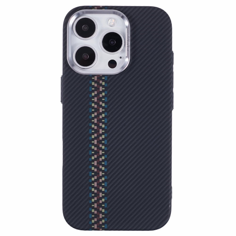 EIDERWOOD Patterned Carbon Case - iPhone 14 Pro - MagSafe Compatible - Dark ZigZag Pattern