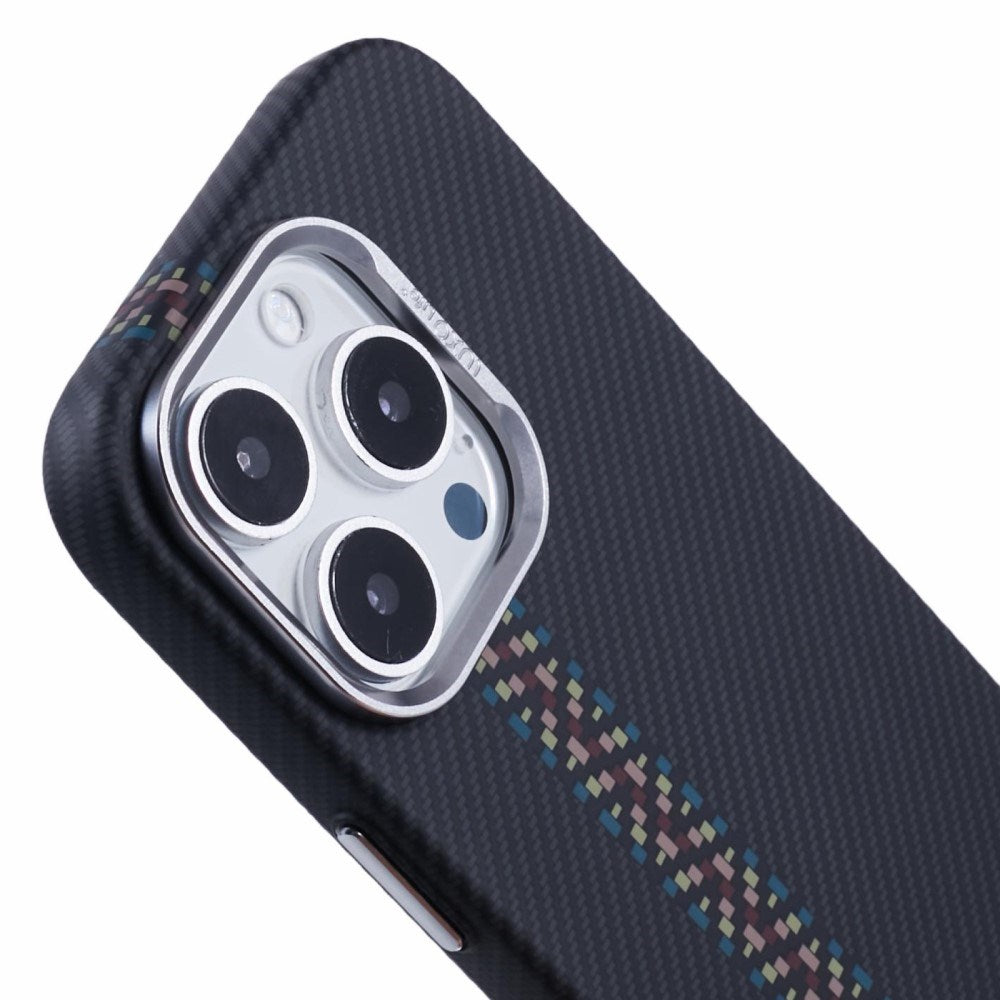 EIDERWOOD Patterned Carbon Case - iPhone 14 Pro - MagSafe Compatible - Dark ZigZag Pattern