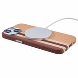 EIDERWOOD Patterned Carbon Case - iPhone 13 - MagSafe Compatible - Light Stripes