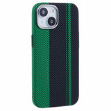 EIDERWOOD Patterned Carbon Case - iPhone 13 - MagSafe Compatible - Green/Black