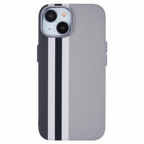 EIDERWOOD Patterned Carbon Case - iPhone 13 - MagSafe Compatible - Grey Stripes