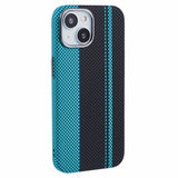 EIDERWOOD Patterned Carbon Case - iPhone 13 - MagSafe Compatible - Blue/Black