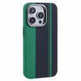 EIDERWOOD Patterned Carbon Case - iPhone 12/12 Pro - MagSafe Compatible - Green/Black