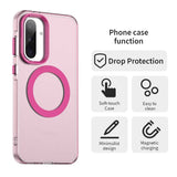 EIDERWOOD Samsung Galaxy A36 (5G) Hybrid Plastic Case - MagSafe Compatible - Transparent / Pink