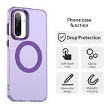 EIDERWOOD Samsung Galaxy A36 (5G) Hybrid Plastic Case - MagSafe Compatible - Transparent / Purple