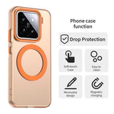 EIDERWOOD Xiaomi 15 Hybrid Plastic Case - MagSafe Compatible - Transparent / Orange