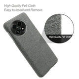 EIDERWOOD Fabric Covered Plastic Case - OnePlus 13 - Dark Grey