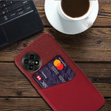 EIDERWOOD - OnePlus Faux Leather Case with Card Slot - Red