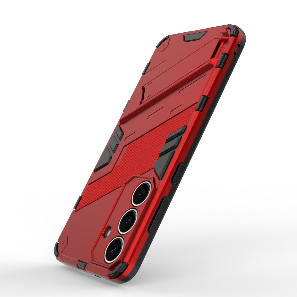 EIDERWOOD Samsung Galaxy S25+ (Plus) Rugged Case with Built-in Kickstand - Red