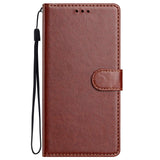 EIDERWOOD Xiaomi Redmi Note 14 Pro (5G) / Poco X7 Faux Leather Flip Case with Strap - Brown